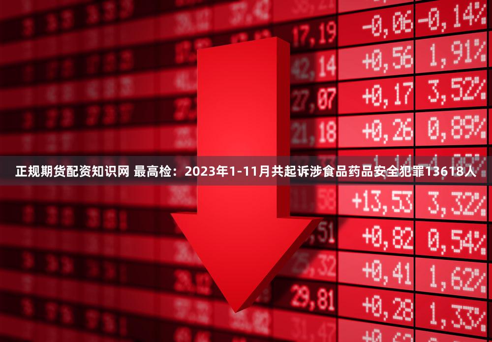 正规期货配资知识网 最高检：2023年1-11月共起诉涉食品药品安全犯罪13618人