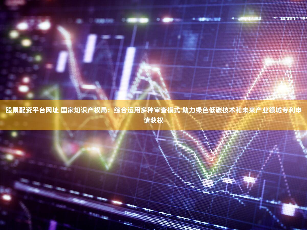 股票配资平台网址 国家知识产权局:综合运用多种审查模式 助力绿色低碳技术和未来产业领域专利申请获权
