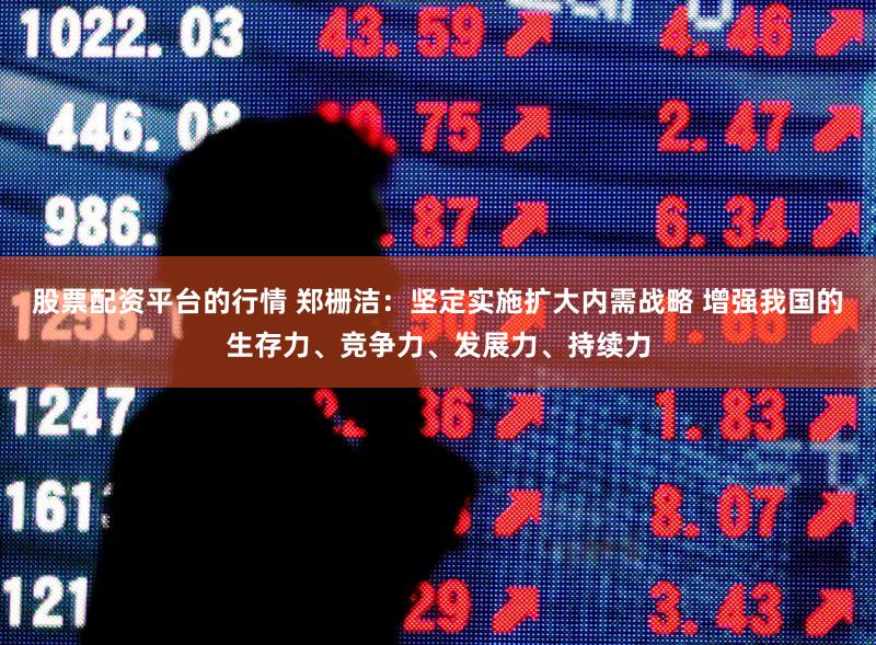 股票配资平台的行情 郑栅洁：坚定实施扩大内需战略 增强我国的生存力、竞争力、发展力、持续力