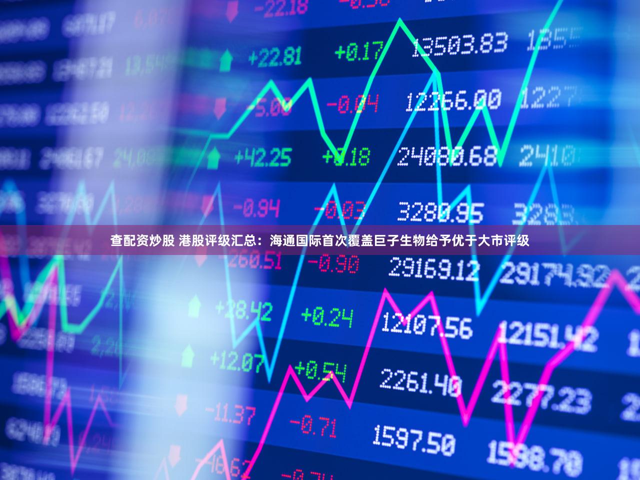 查配资炒股 港股评级汇总：海通国际首次覆盖巨子生物给予优于大市评级