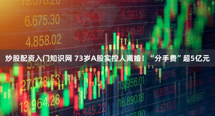 炒股配资入门知识网 73岁A股实控人离婚！“分手费”超5亿元